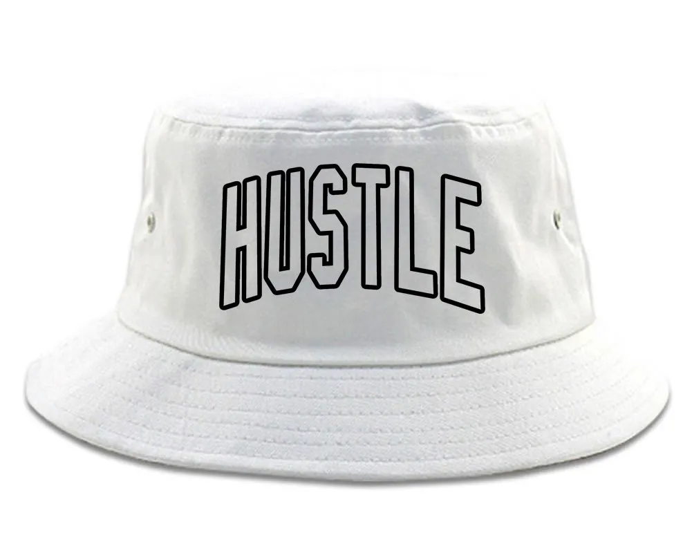 Hustle Outline Mens Bucket Hat