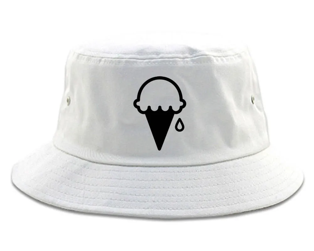 Ice Cream Cone Scoop Bucket Hat Cap