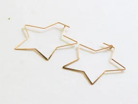 Iman Star Hoops - Gold