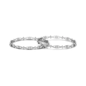 Infinity Sterling Silver Bangle