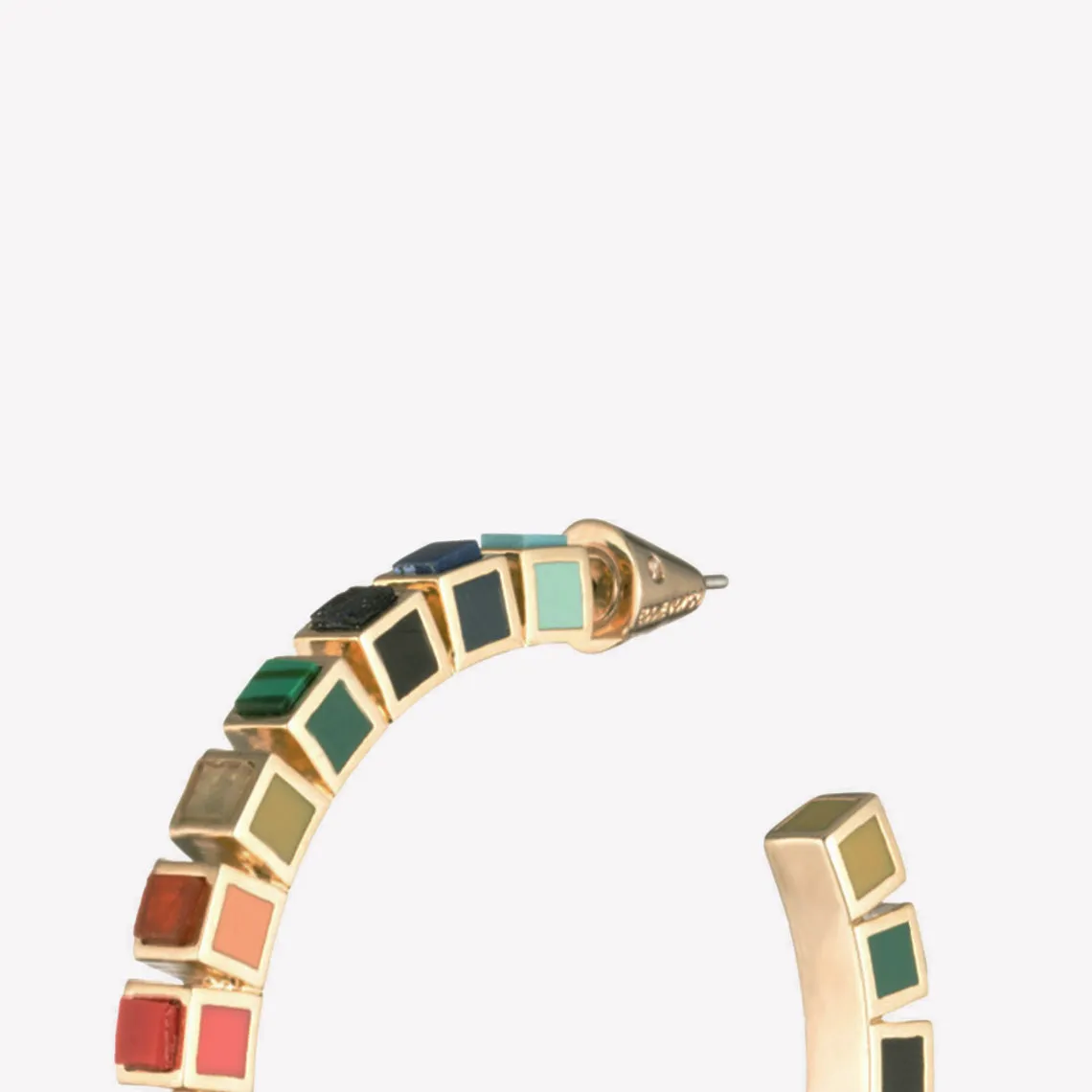 INLAID CUBE HOOPS - PRISM