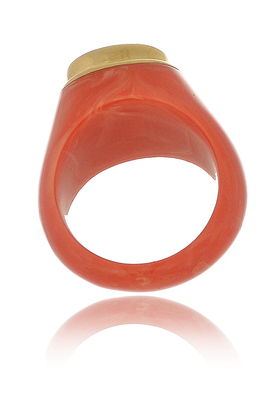 ISHARYA VENDOME Emerald Coral Resin Ring