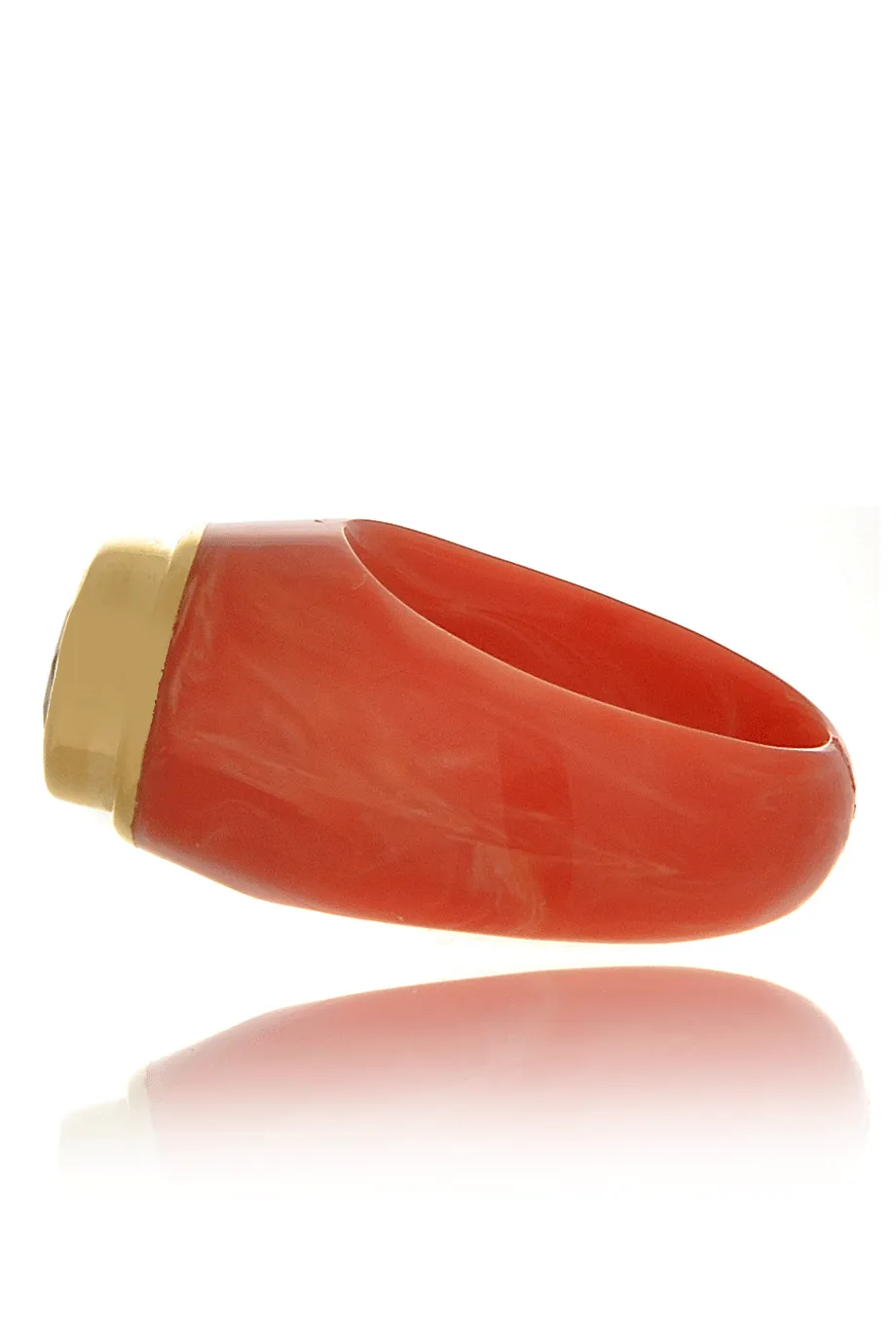 ISHARYA VENDOME Emerald Coral Resin Ring