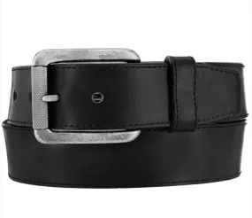 Justin Men's Black Bomber Leather Belt C11743