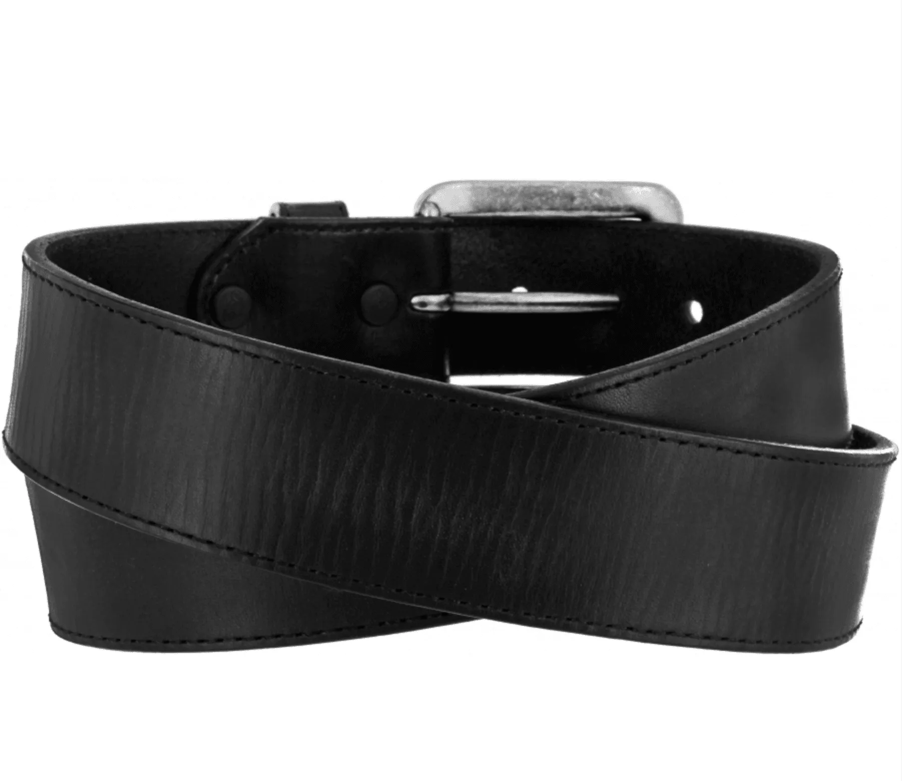 Justin Men's Black Bomber Leather Belt C11743