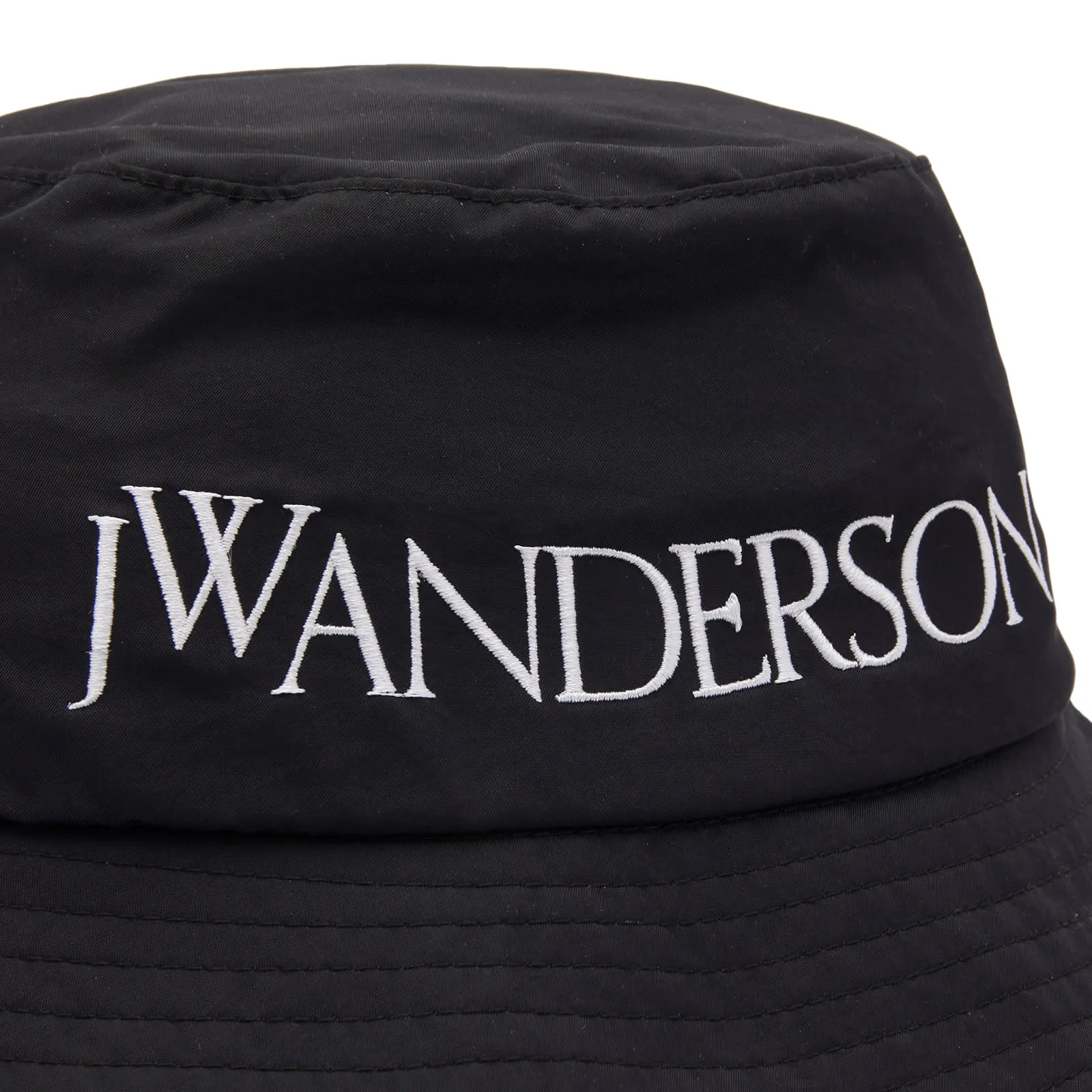 Jw Anderson Logo Panama Hat, black