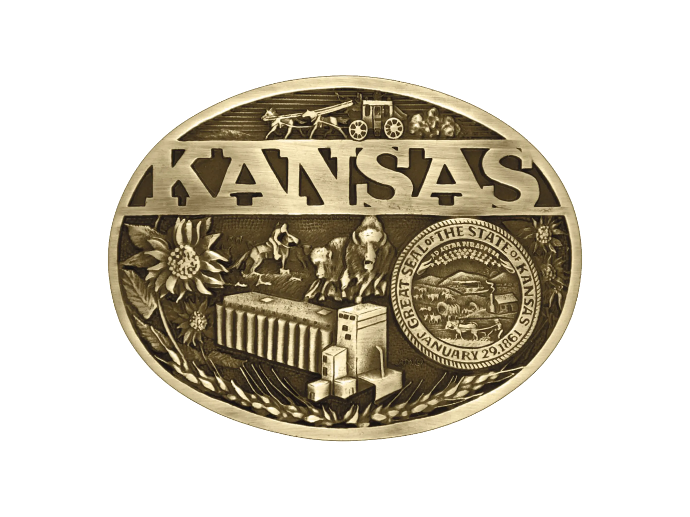 Kansas State Buckle