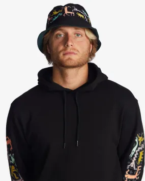 Keith Haring Jam Reversible Bucket Hat - Military Black