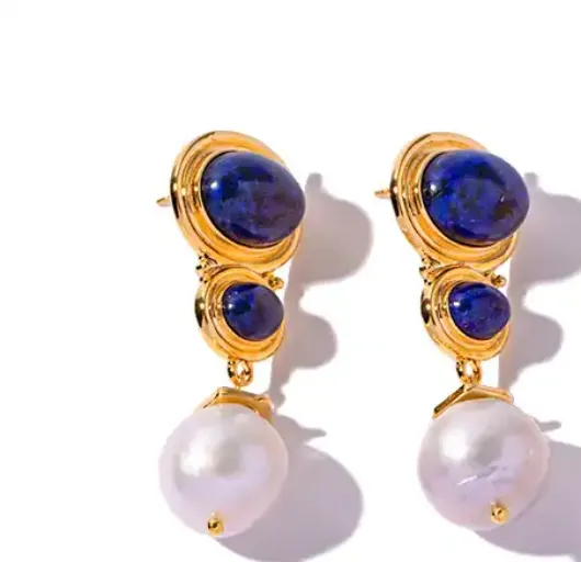 Lapis Lazuli Elegance Earrings