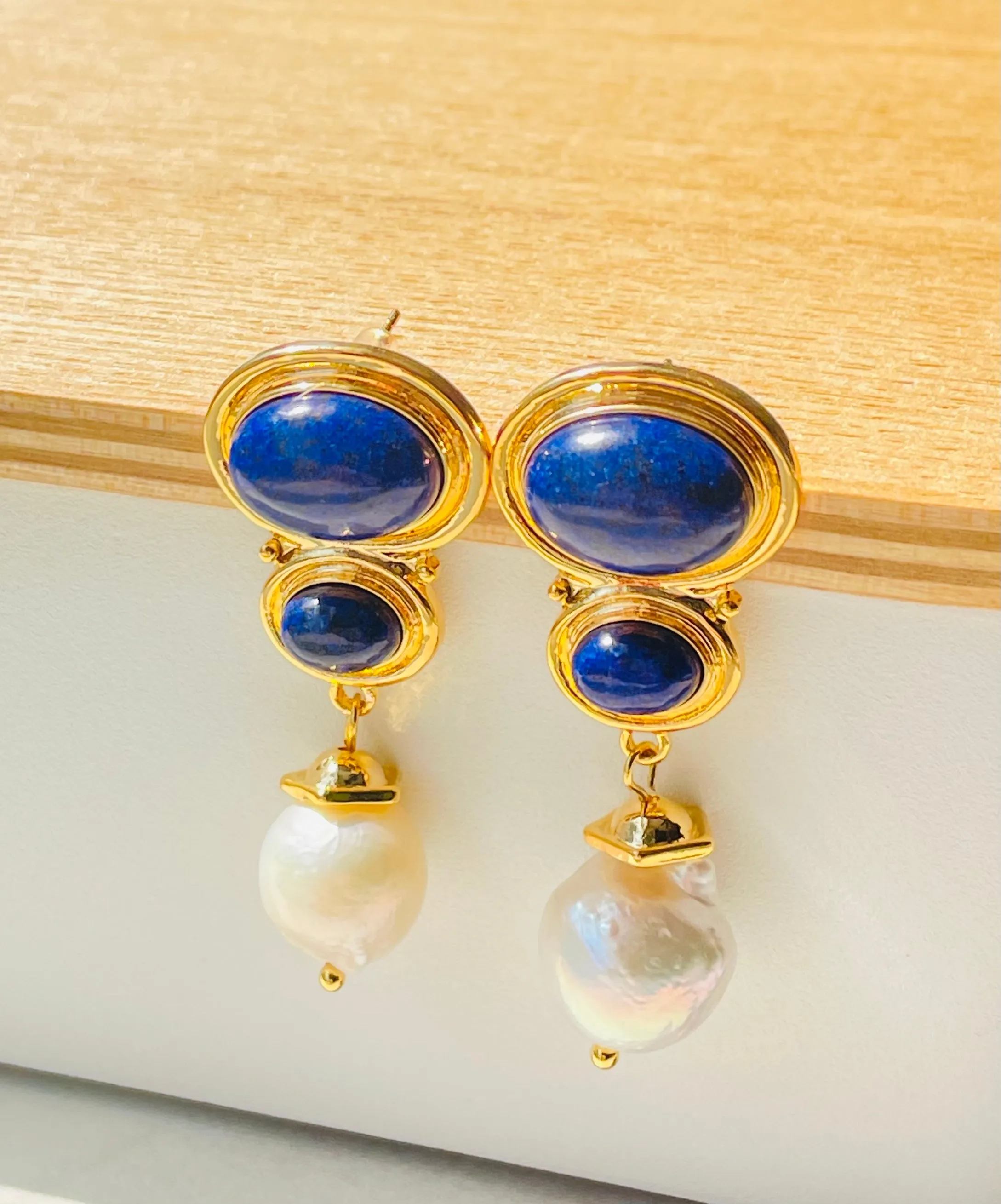 Lapis Lazuli Elegance Earrings