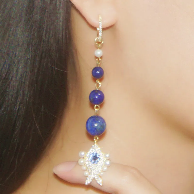 Lapis Lazuli Fish Earring's!So beautiful!!