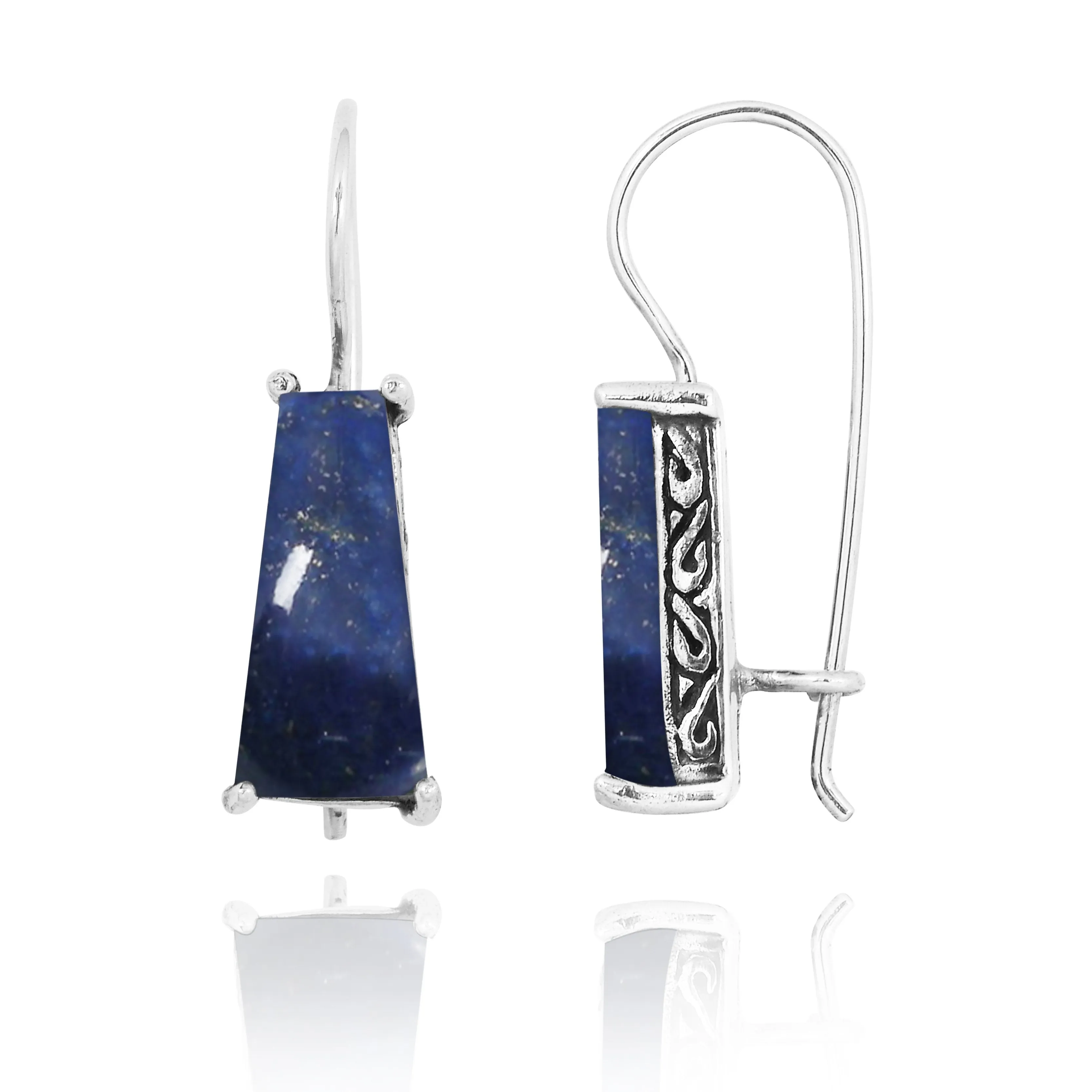 Lapis  Lever Back Earrings