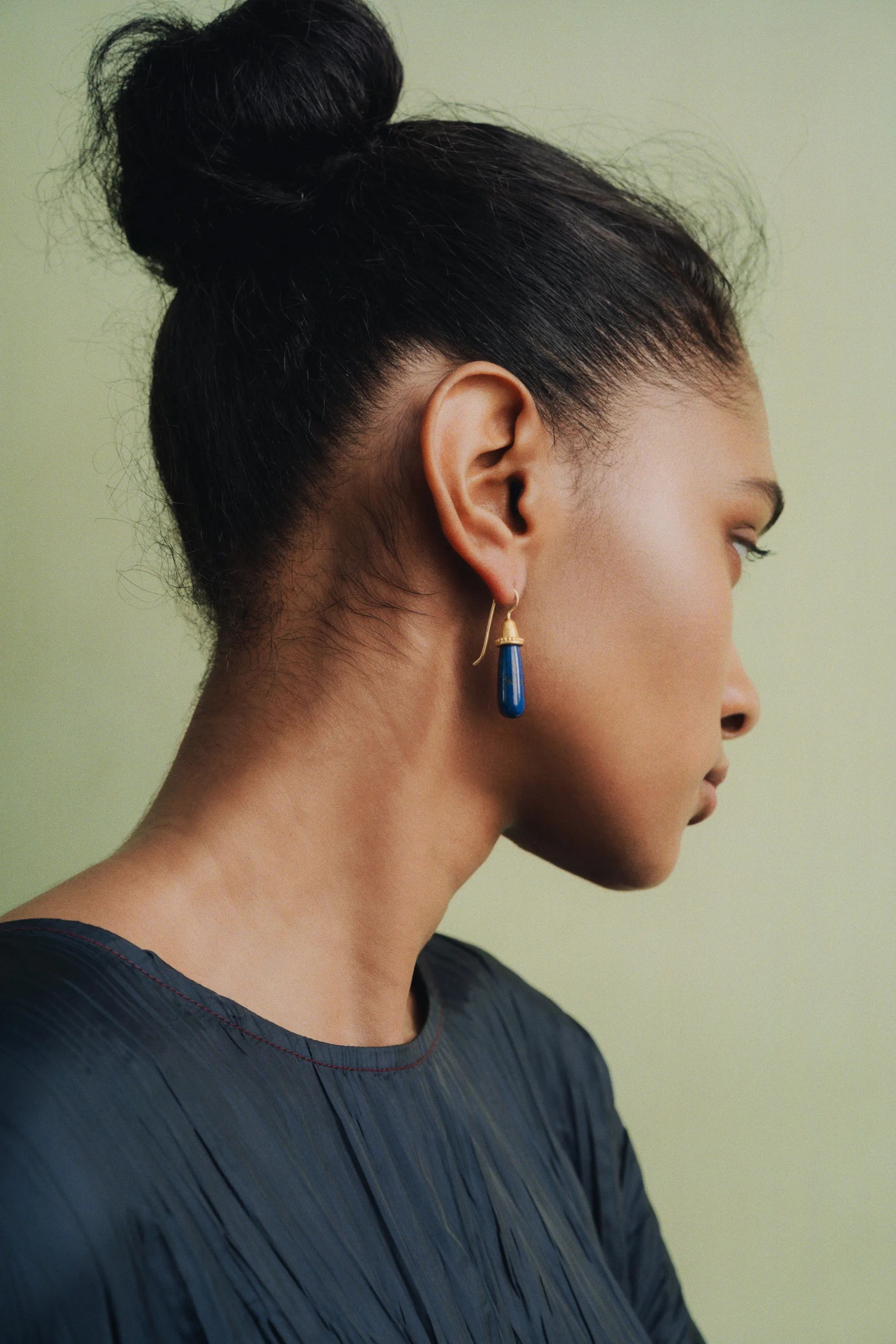 Lapis Pileus Earrings