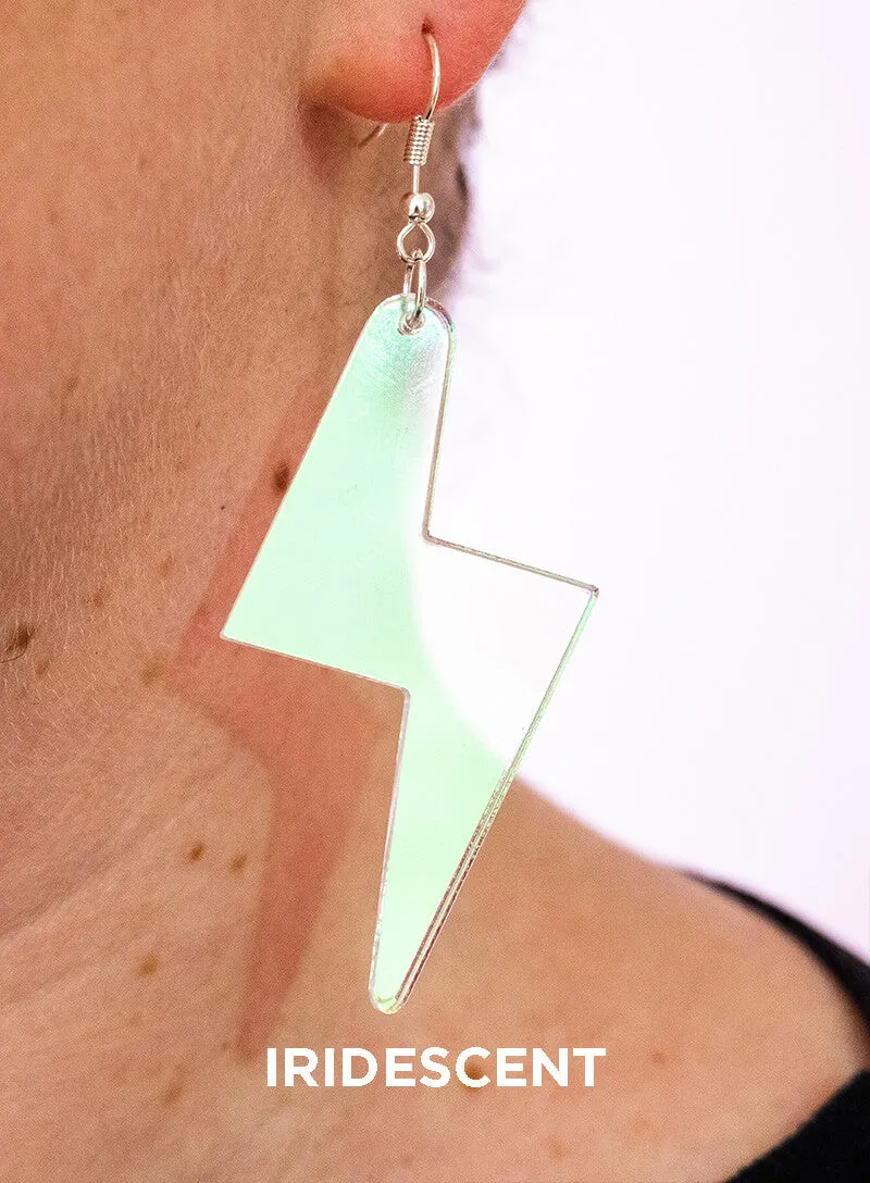 Large Bolt Charm Earrings