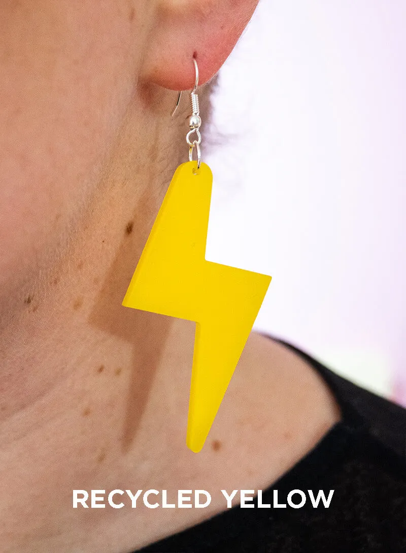 Large Bolt Charm Earrings