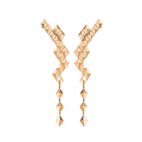 Large Rose Gold Python Earring Climbers