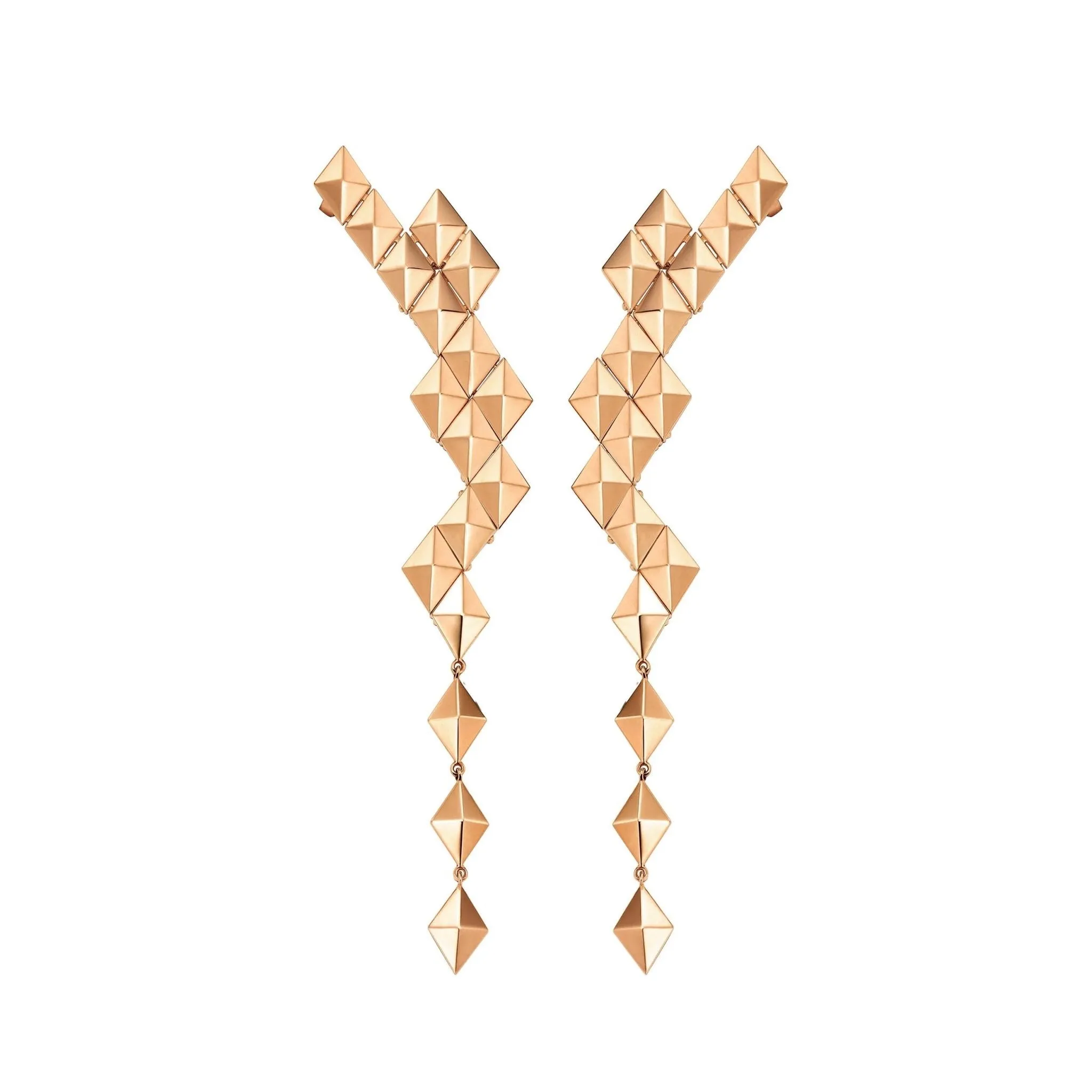 Large Rose Gold Python Earring Climbers