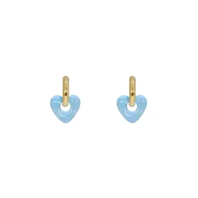 Les Cleias Mini-Oberyn Resin Heart Earrings