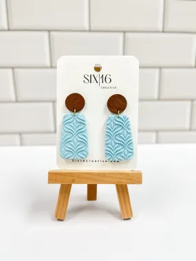 Light Blue Clay Earrings