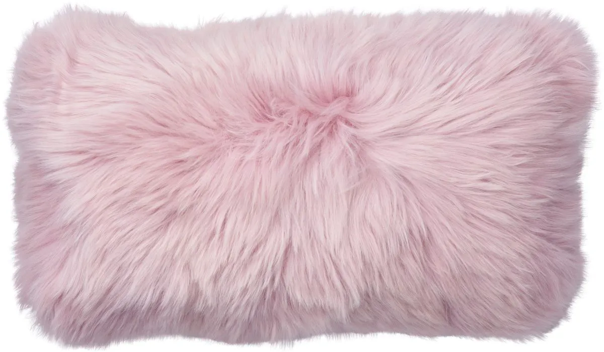 Long-Wool Sheepskin Cushion | Doublesided | New Zealand | 25x50 cm