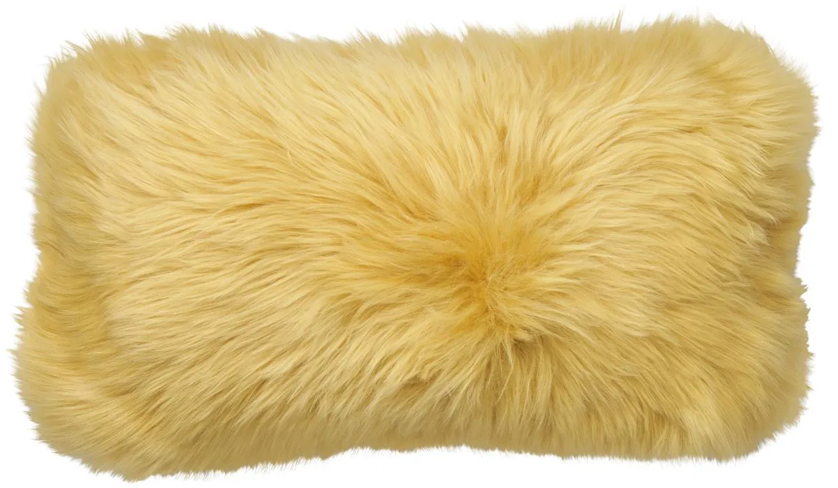 Long-Wool Sheepskin Cushion | Doublesided | New Zealand | 25x50 cm