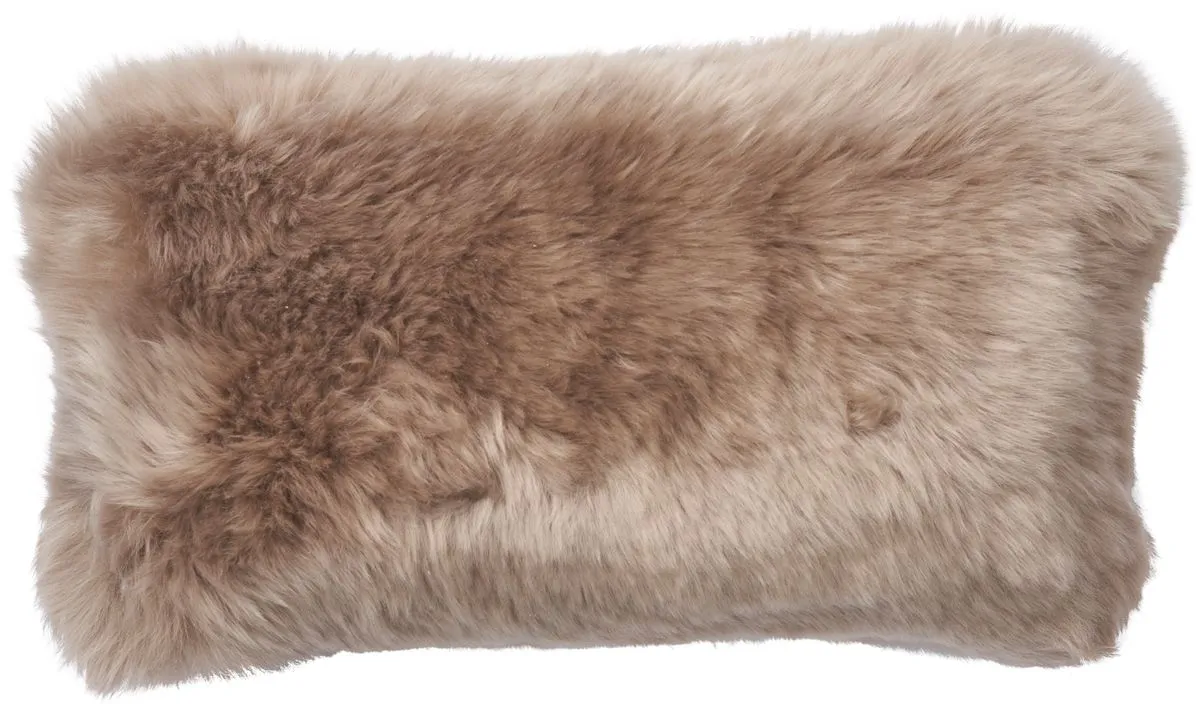 Long-Wool Sheepskin Cushion | Doublesided | New Zealand | 25x50 cm