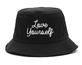 Love Yourself Script Mens Bucket Hat