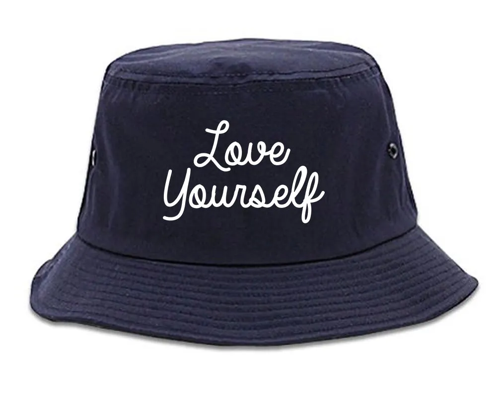 Love Yourself Script Mens Bucket Hat