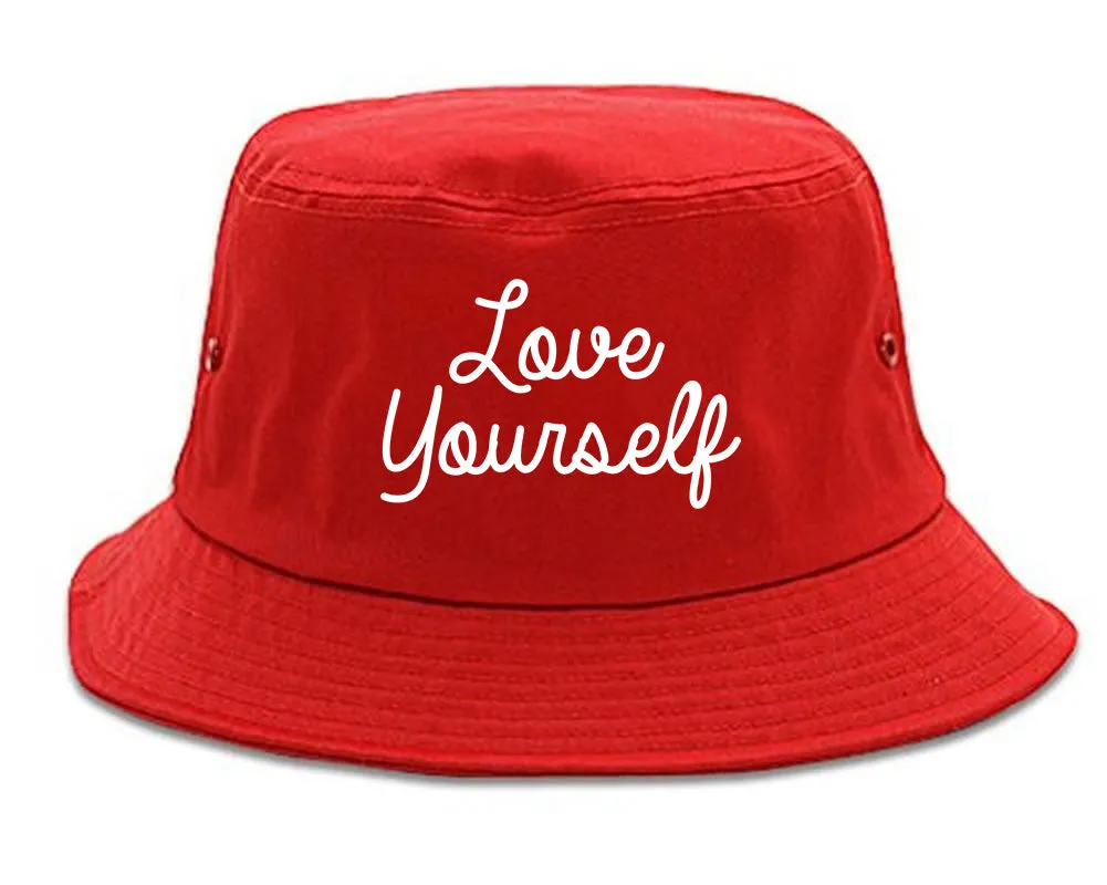 Love Yourself Script Mens Bucket Hat