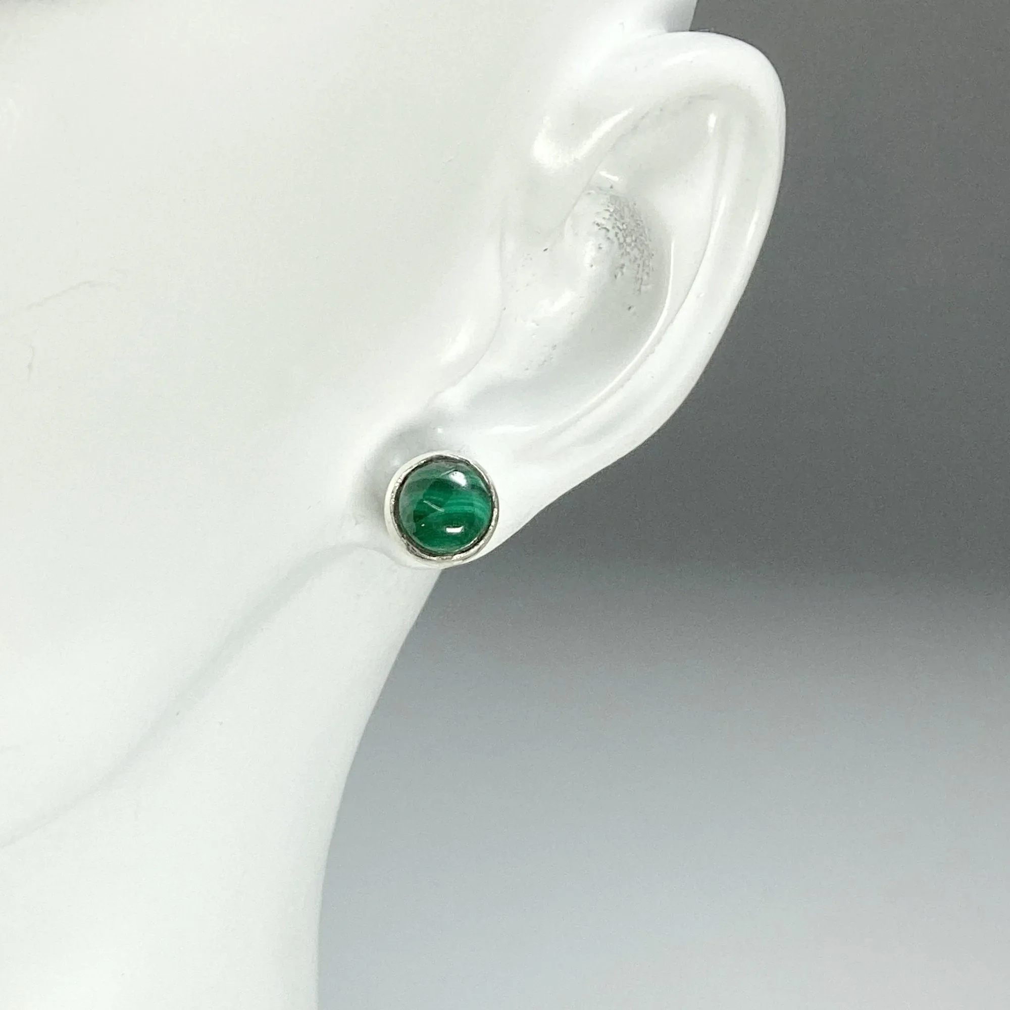 Malachite Stud Earrings