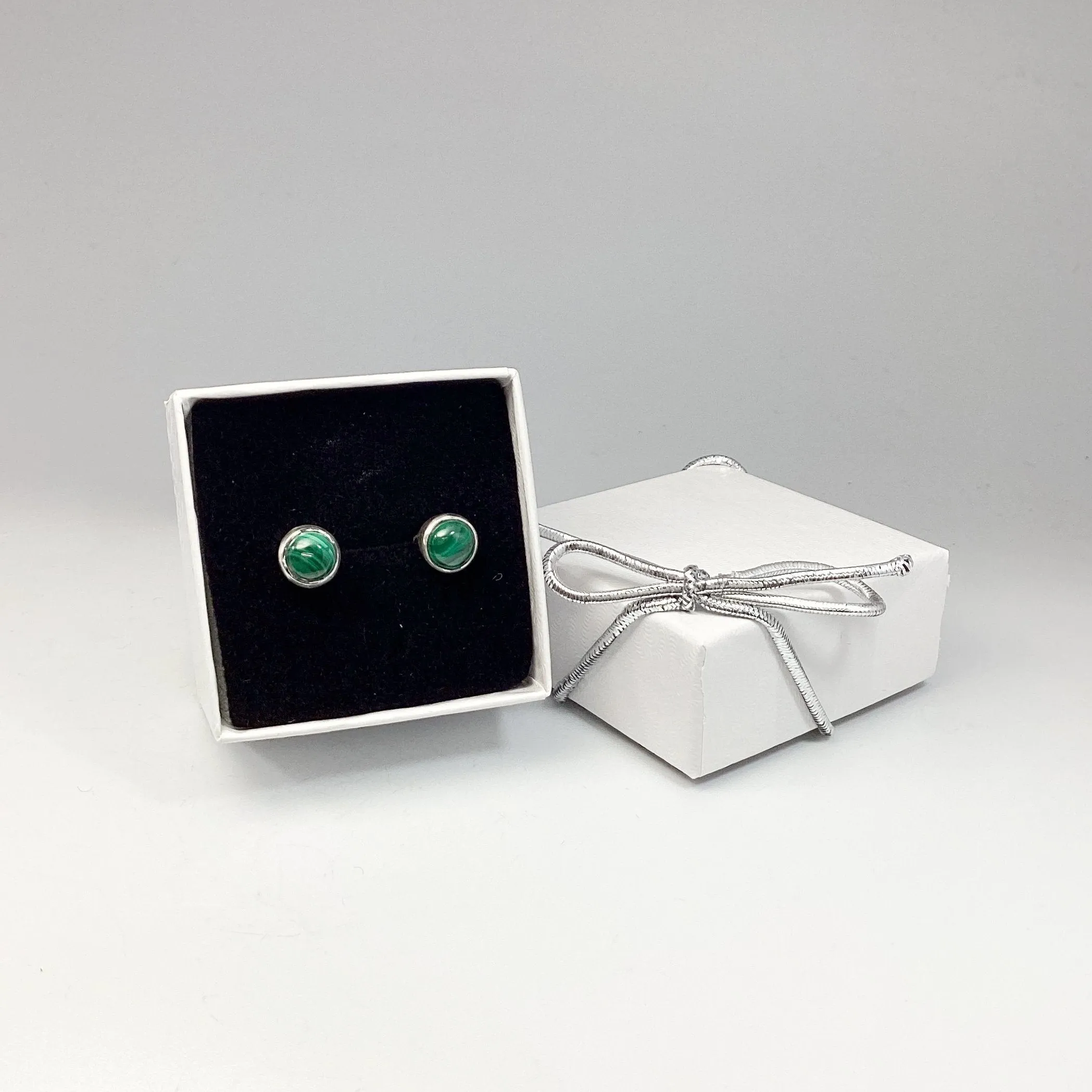 Malachite Stud Earrings