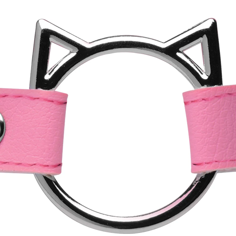 Master Series Kinky Kitty Slim Choker in Pink