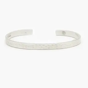 Maxi "Azulik" Hammered Silver Bangle