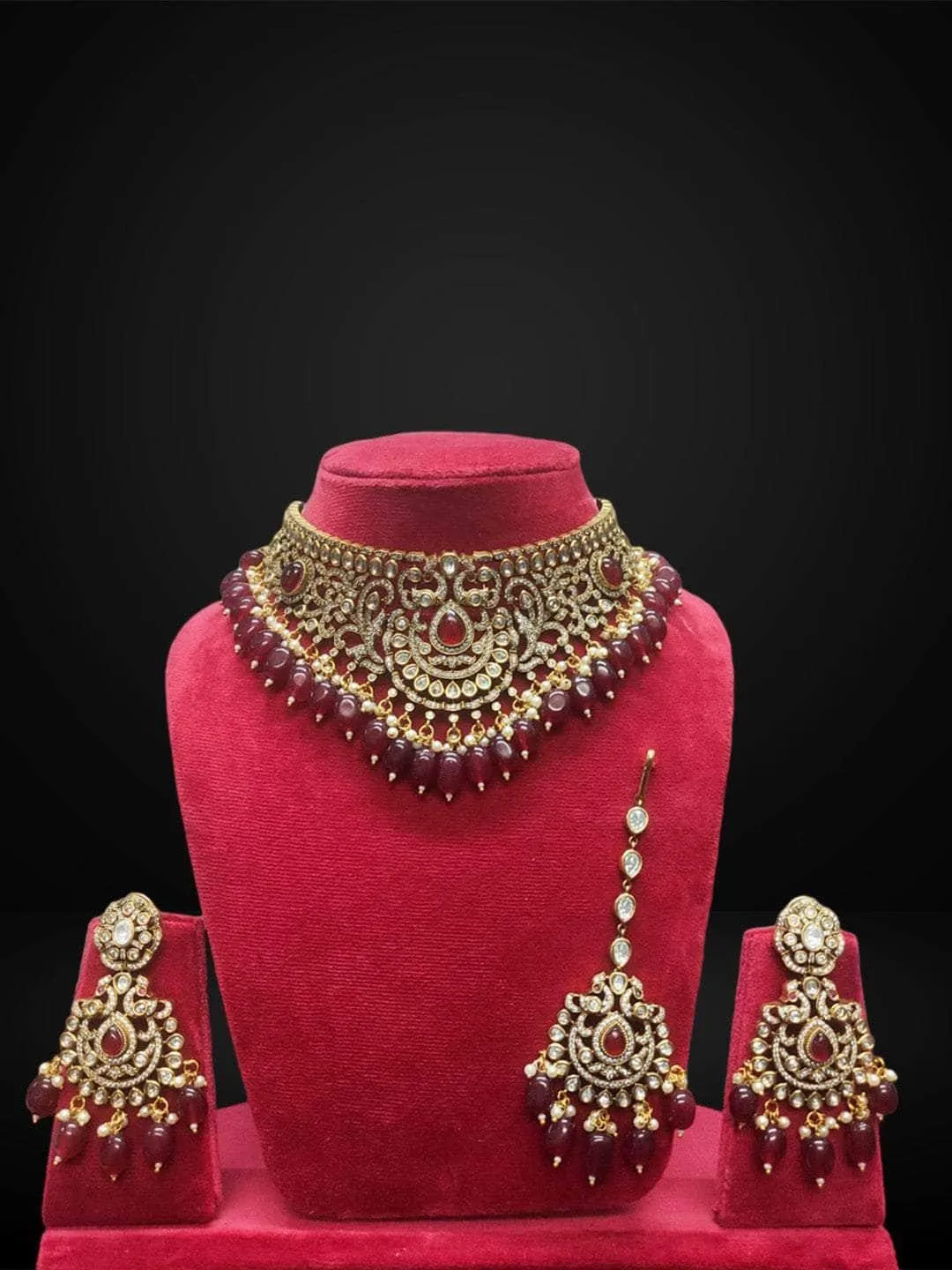 Meenakari Kundan Studded Heavy Necklace