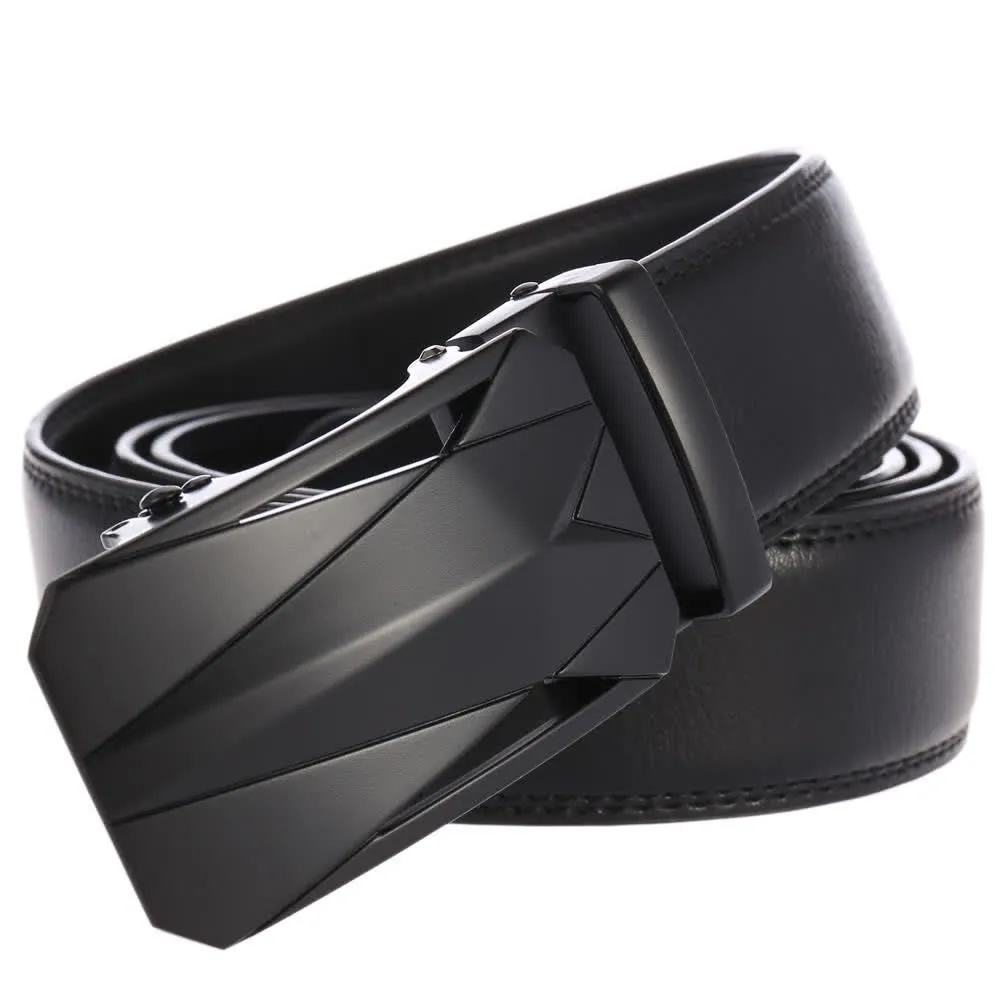 Men's Formal Daily Outdoor Automatic Buckle Leather Belt