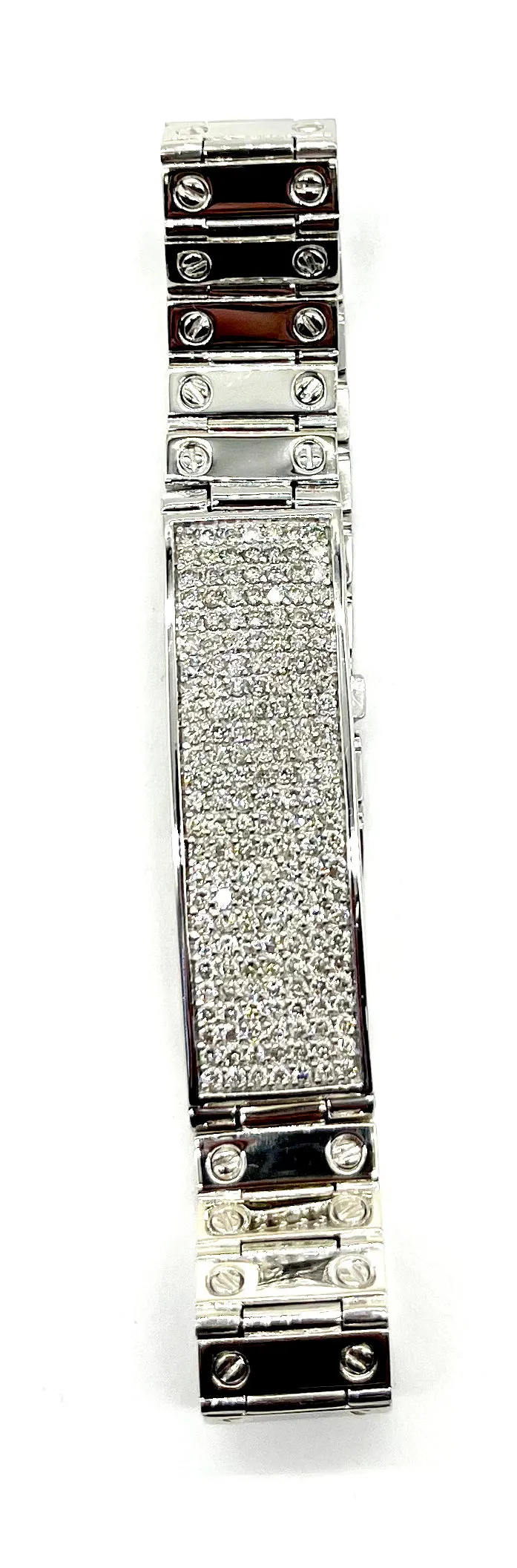 Men’s White Gold Diamond Bracelet