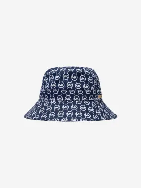 Michael Kors Girls Cotton All Over Logo Bucket Hat