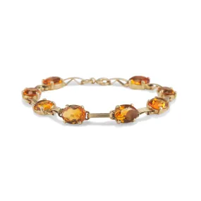 Mid Century Citrine Bracelet