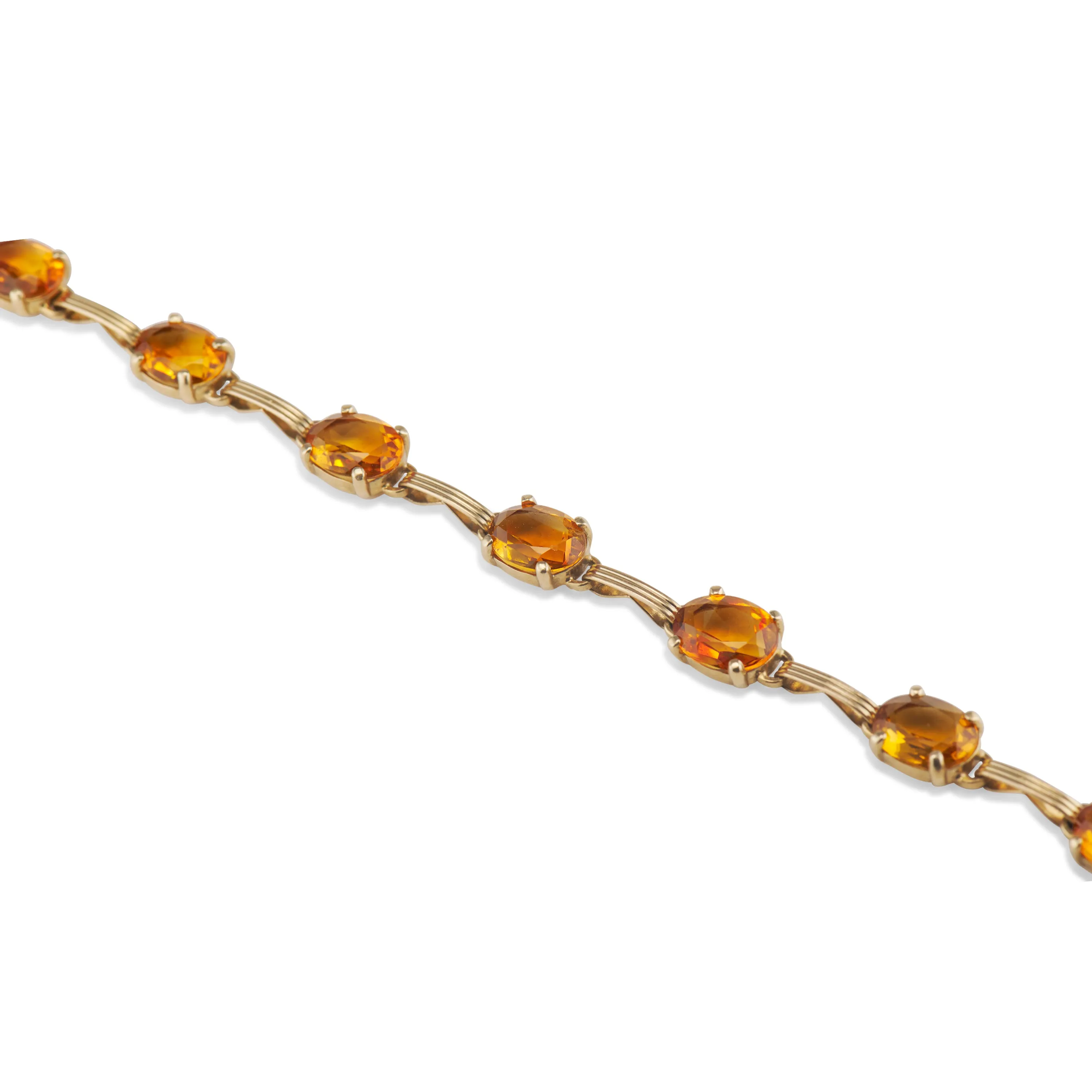 Mid Century Citrine Bracelet