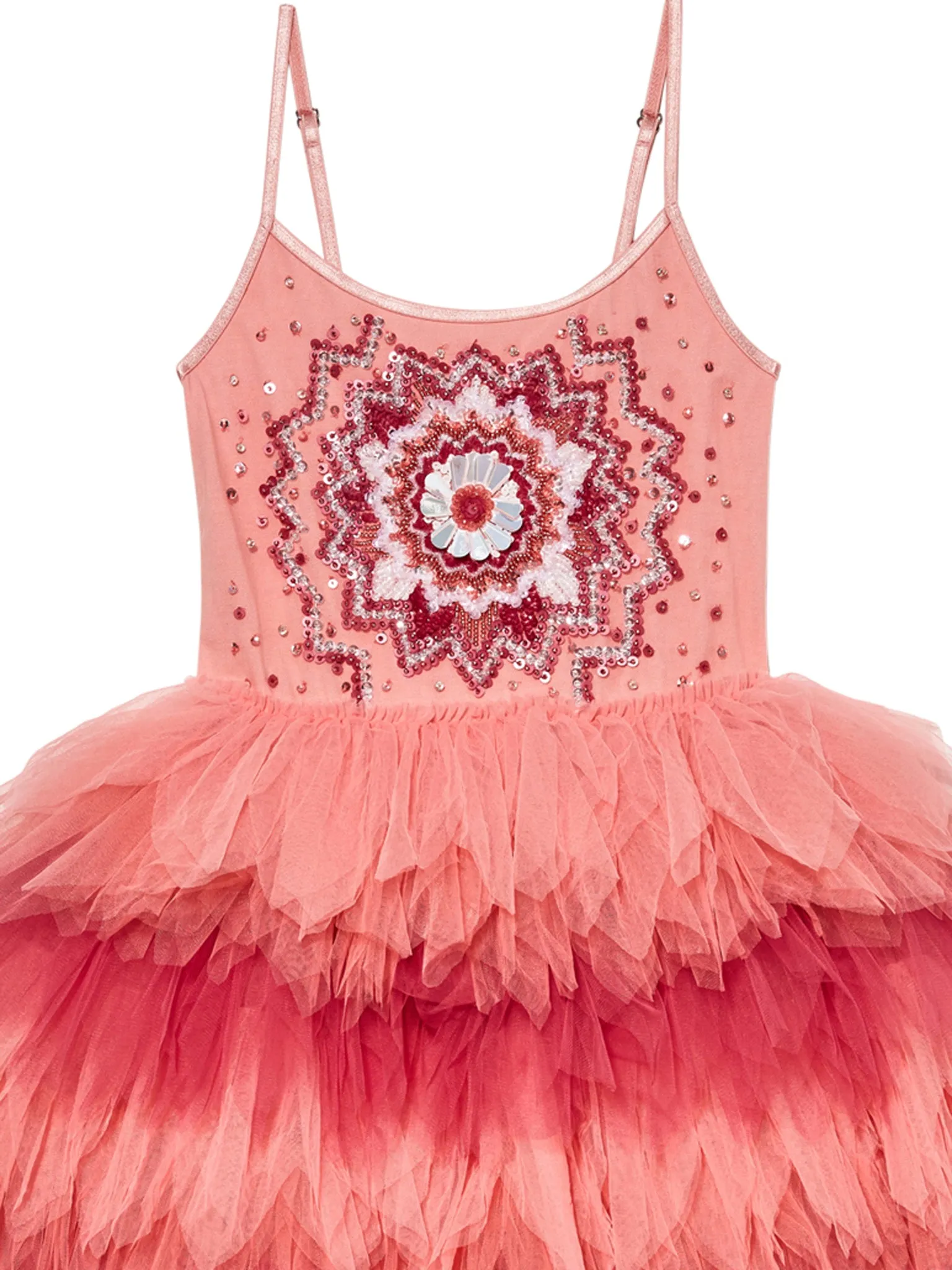 Mindful Mandala Tutu Dress | Coral Almond