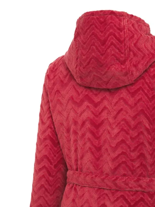 Missoni Home   Rex hooded cotton bathrobe 