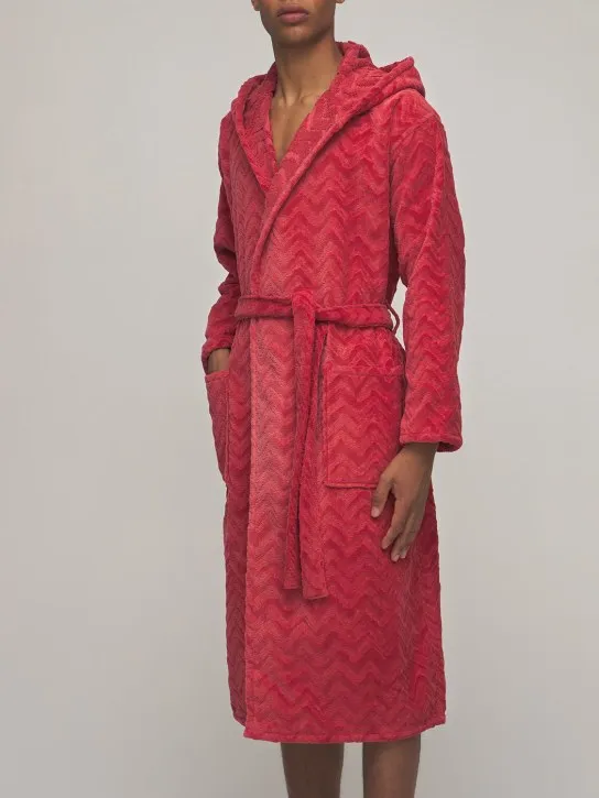 Missoni Home   Rex hooded cotton bathrobe 