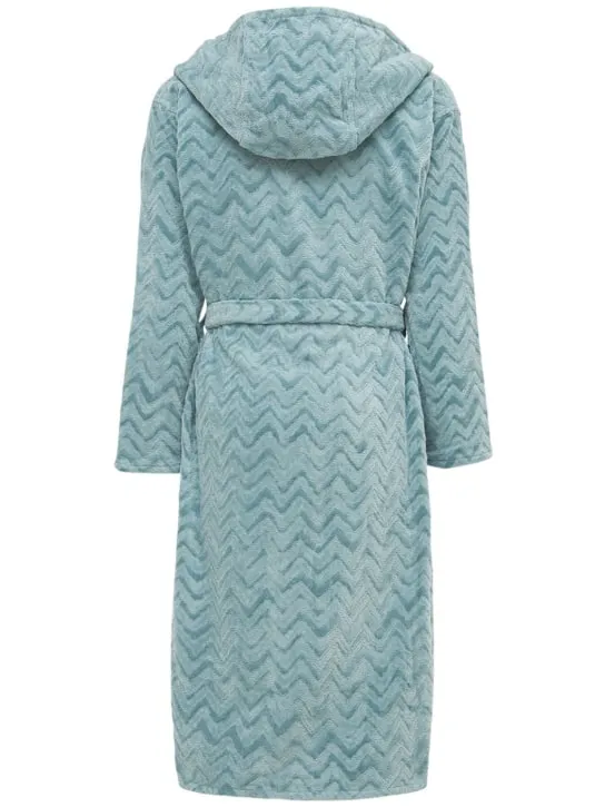 Missoni Home   Rex hooded cotton bathrobe 