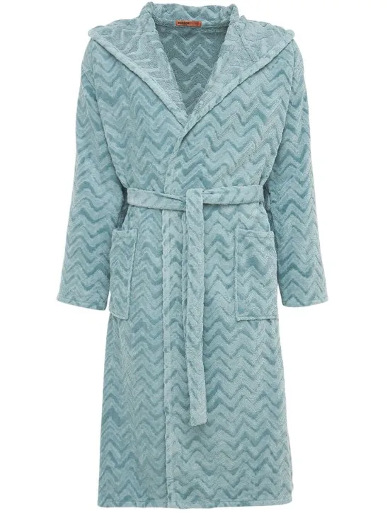 Missoni Home   Rex hooded cotton bathrobe 