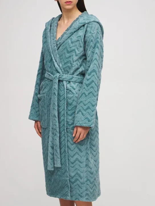 Missoni Home   Rex hooded cotton bathrobe 