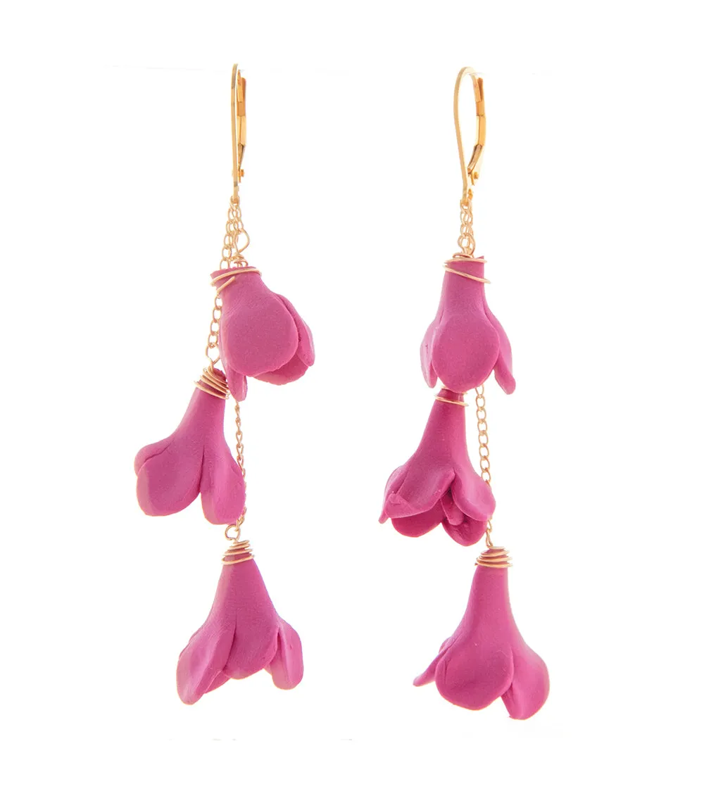 Naiah Pink Lokelani Drop Earrings