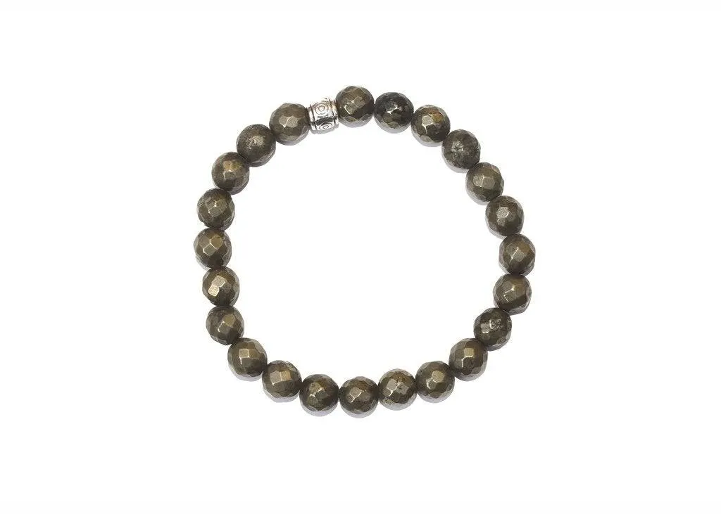 Natural Certified Unisex Pyrite Bracelet - Natural Grey