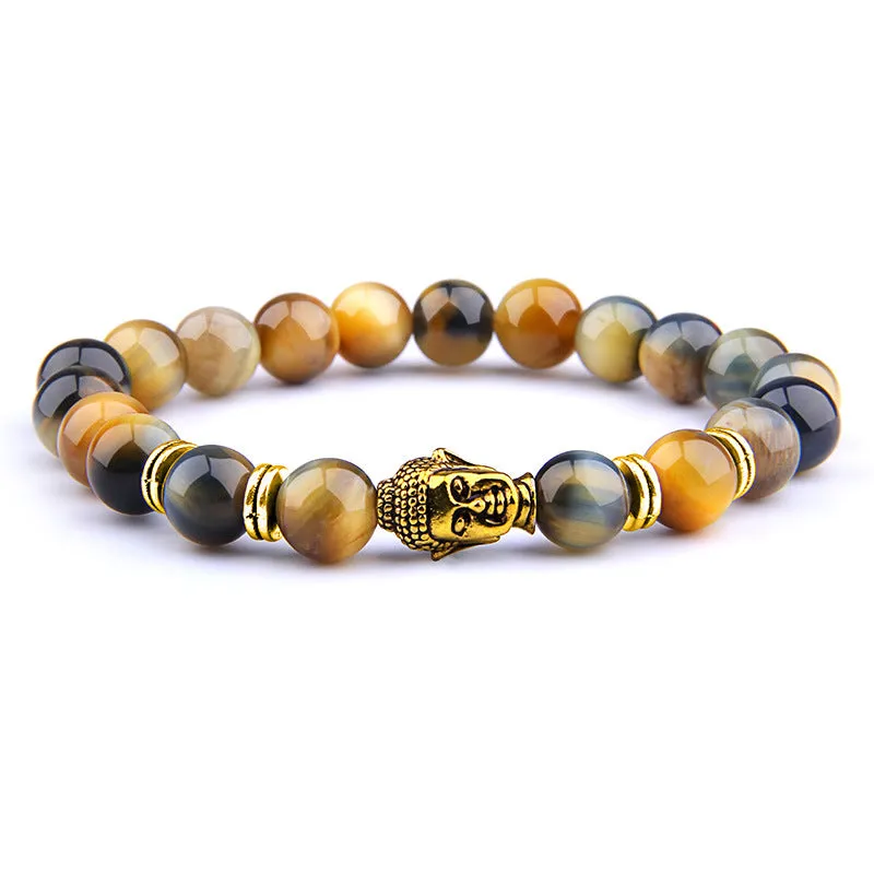 Natural Vintage  Red Tiger Eye Bracelet for Men