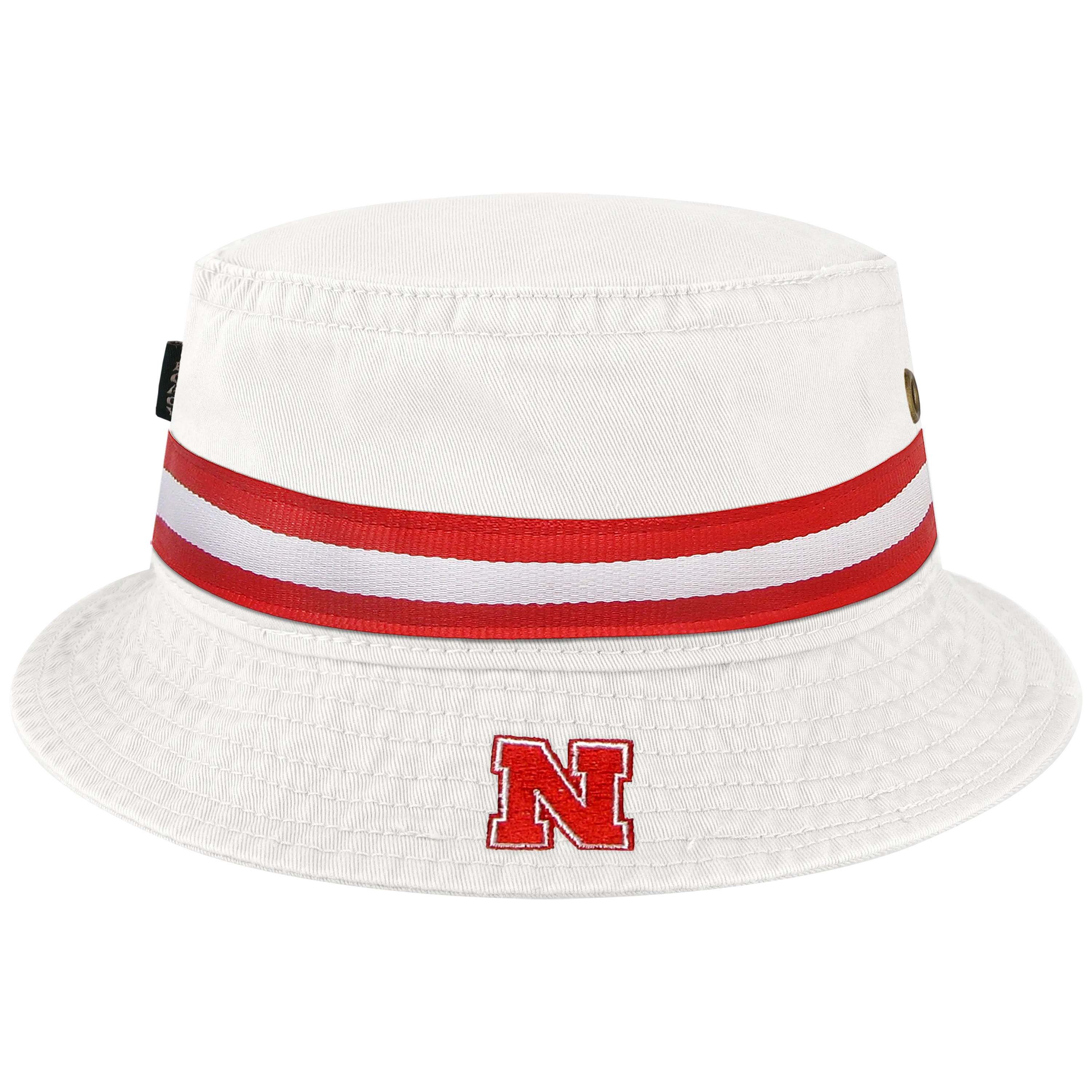 Nebraska Cornhuskers White Relaxed Twill Bucket Hat