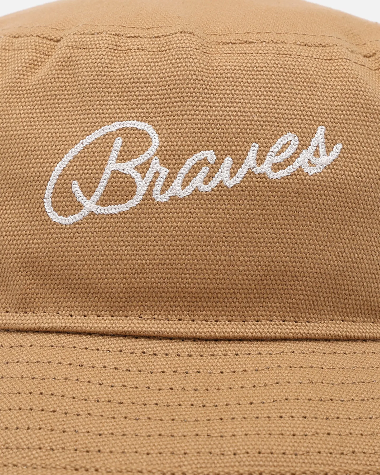 New Era Atlanta Braves 'Wheat Duck Canvas' Bucket Hat Wheat